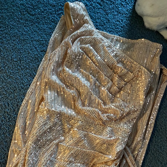 Grace Karin beautiful sequin one shoulder dress size small - Picture 6 of 9